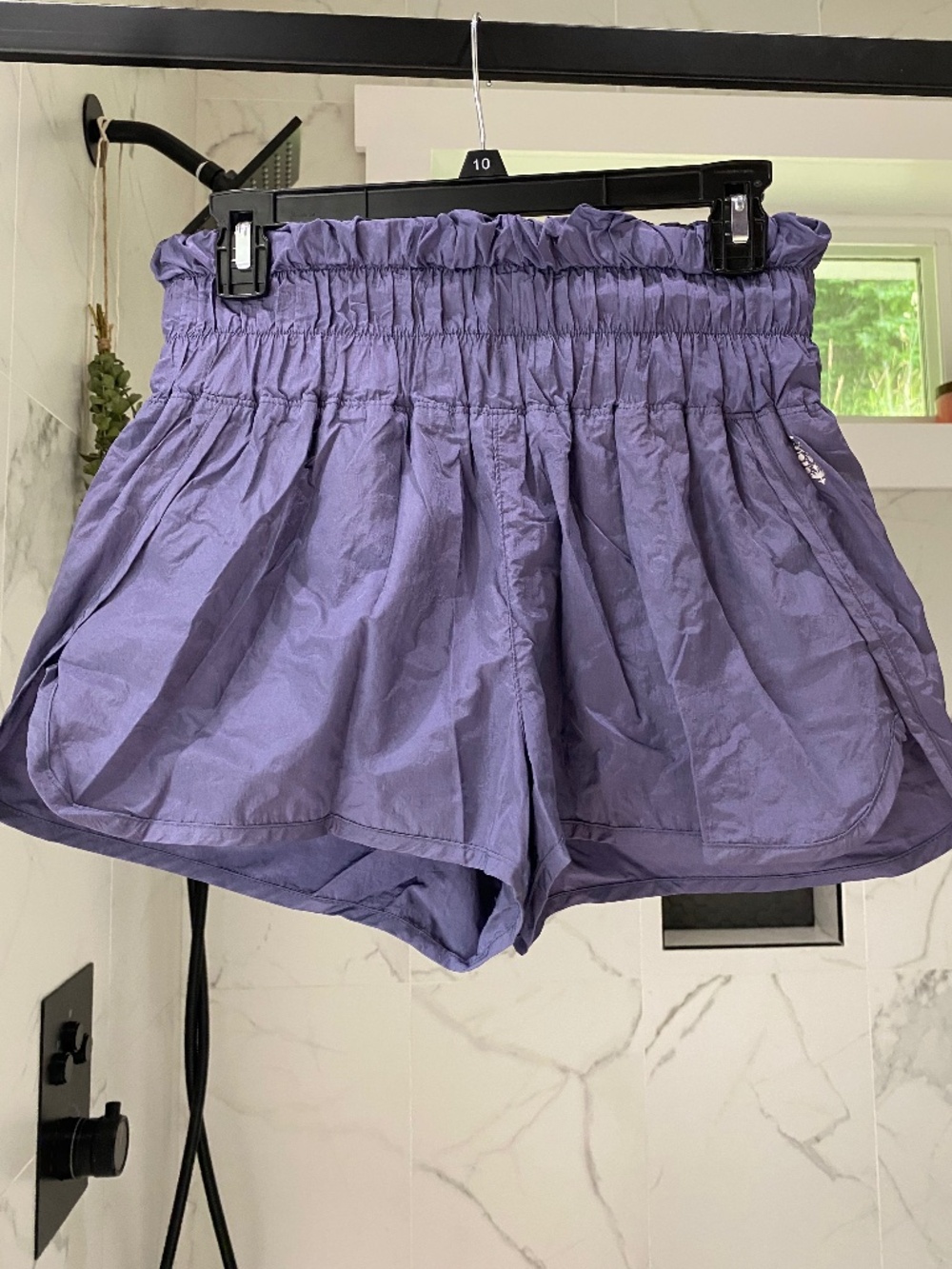 Navy blue free people movement athletic running shorts medium